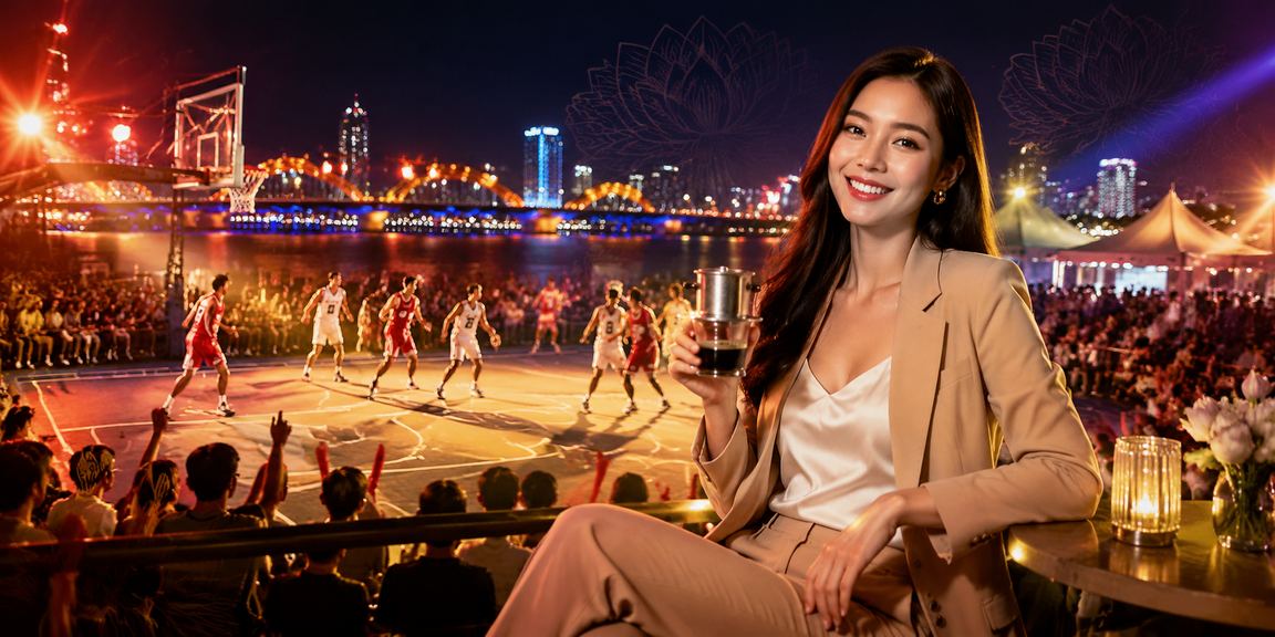Người xem bóng rổ tại Đà Nẵng kiểm tra giao dịch trên điện thoại